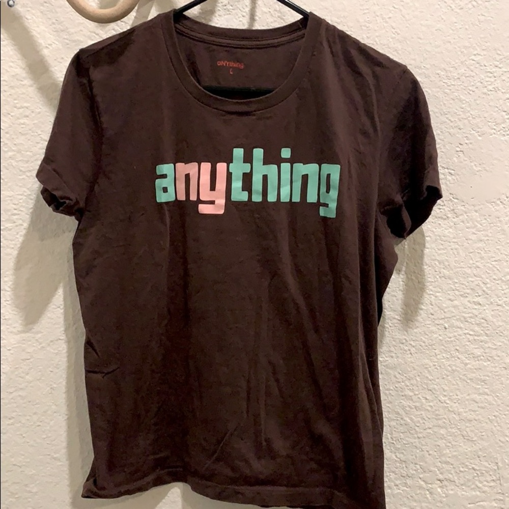 aNYthing A New York thing women's tee brown sz l